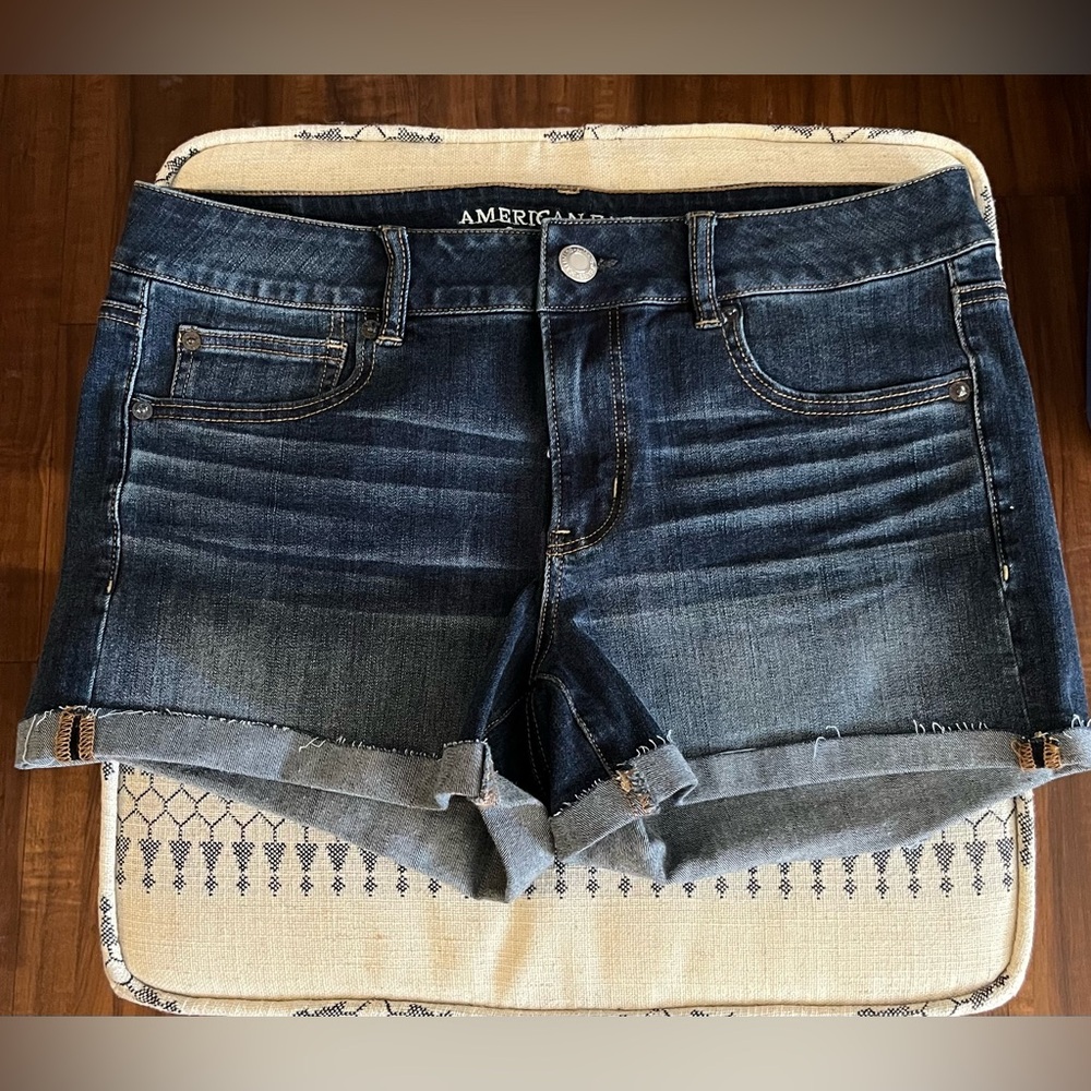 NEW American Eagle Denim Shortie Shorts
